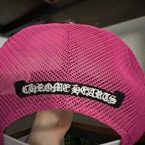 Chrome Hearts Pink Mesh Hat